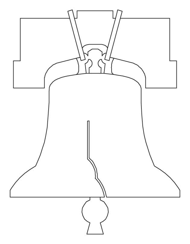 The liberty bell coloring page liberty bell coloring pages coloring worksheets for kindergarten