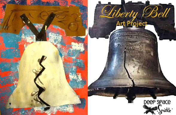 Liberty bell art project deep space sparkle