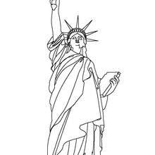 Statue of liberty coloring pages
