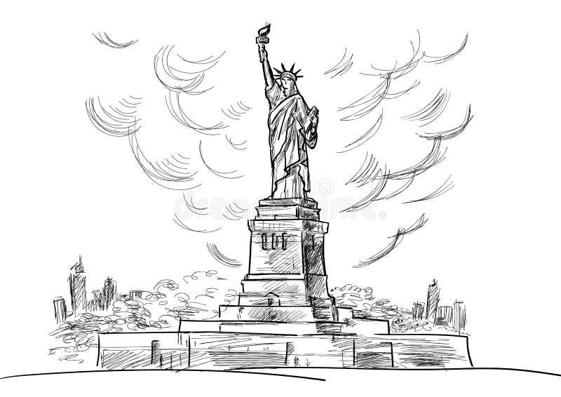 Statue liberty torch illustration stock illustrations â statue liberty torch illustration stock illustrations vectors clipart