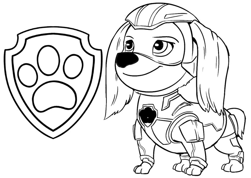 Coloring page paw patrol
