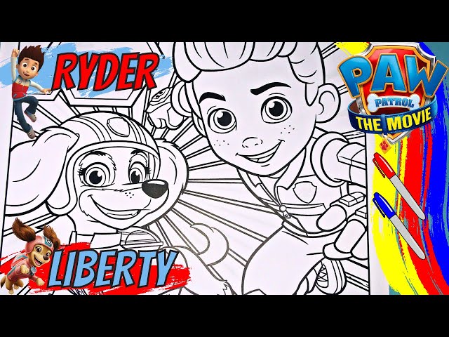 Paw patrol coloring page paw patrol ryder paw patrol liberty paw patrol the movie yes