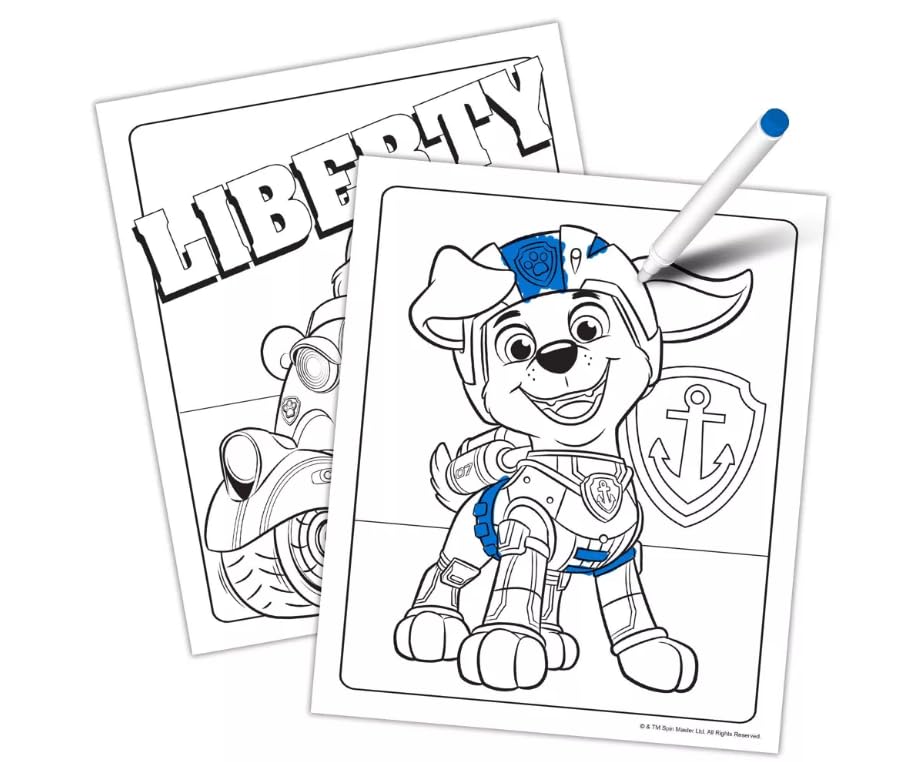 Nickelodeon imagine ink paw patrol mess free markers and coloring book