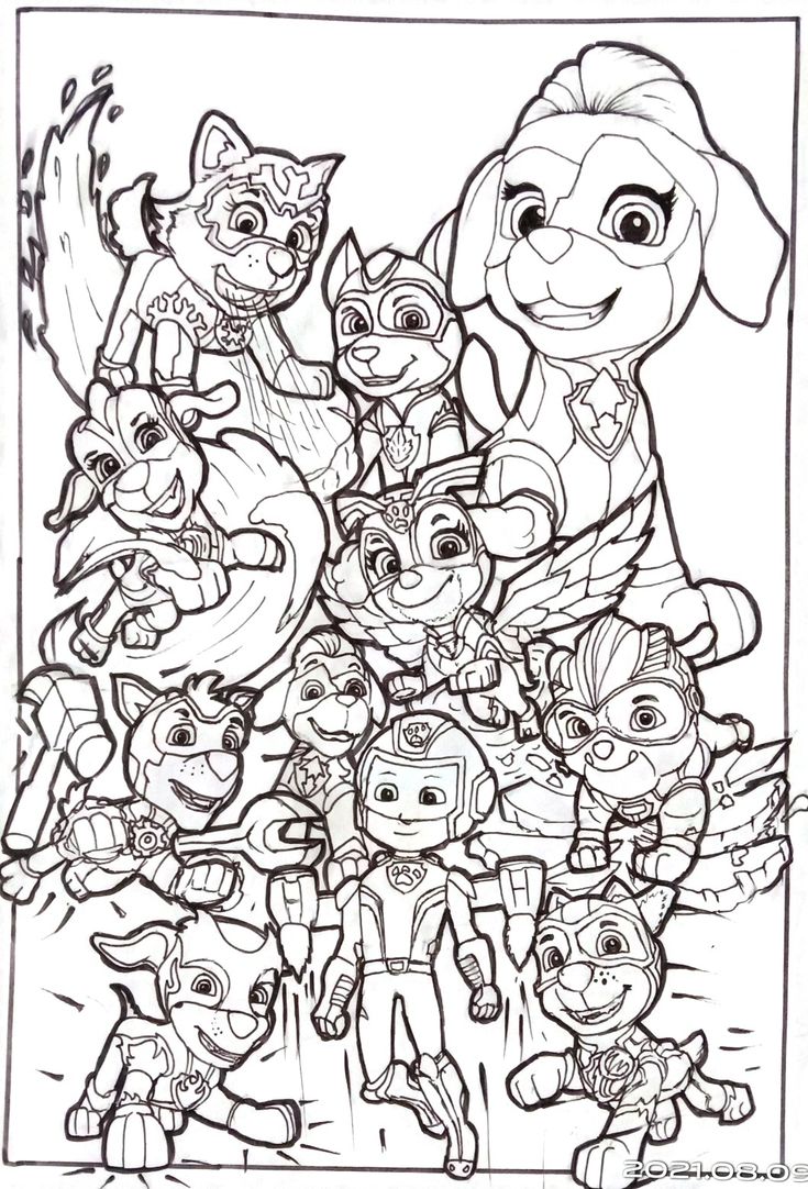 Paw patrol mighty pups printable colouring page paw patrol coloring printable coloring pages paw