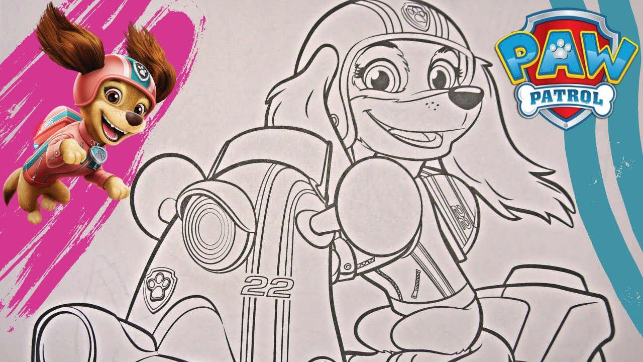 Paw patrol liberty coloring page liberty paw patrol coloring paw patrol coloring book yes toys