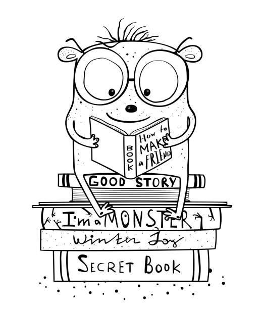 Librarian drawing stock illustrations royalty