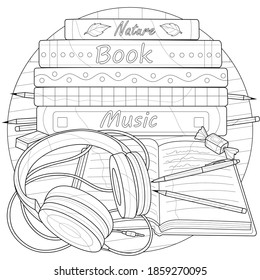 Library coloring page images stock photos d objects vectors
