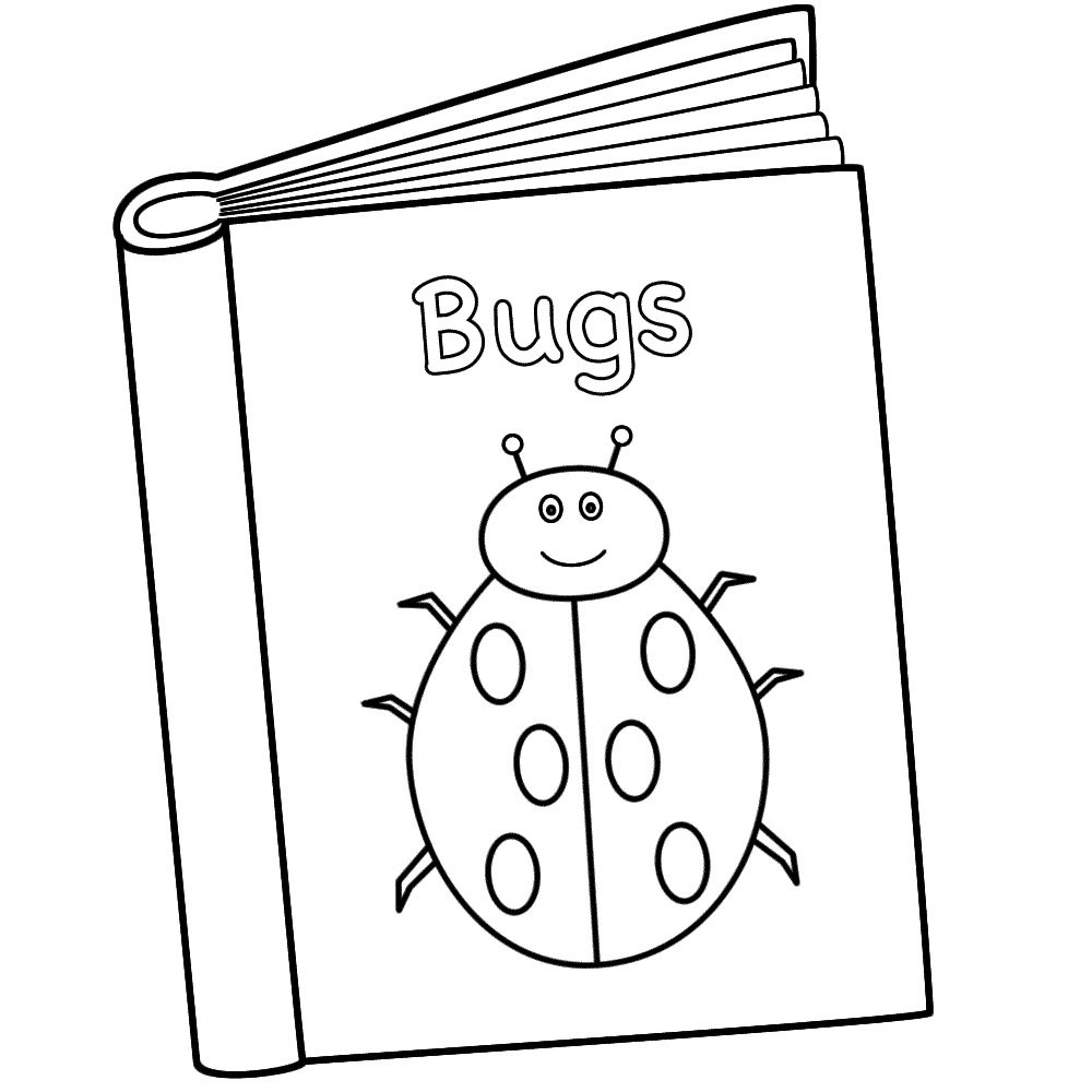 Books coloring pages