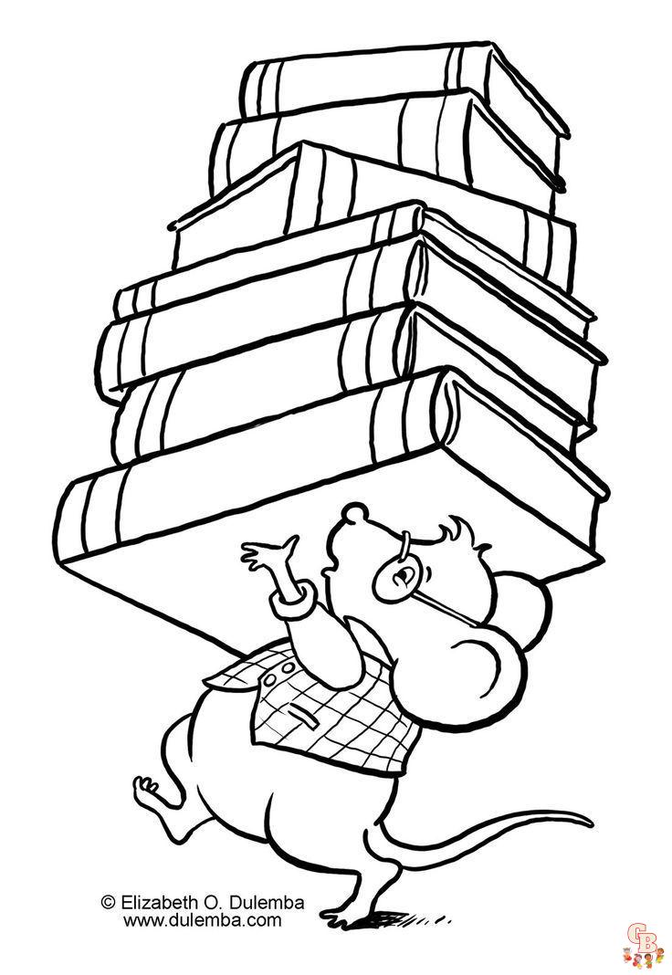 Library coloring pages printable free and easy to color