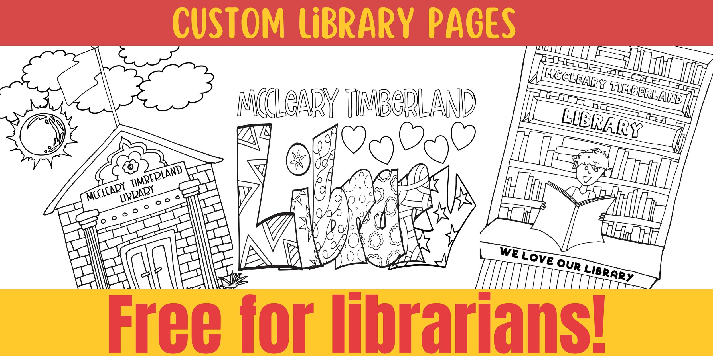 Free custom pages for librarians â stevie doodles