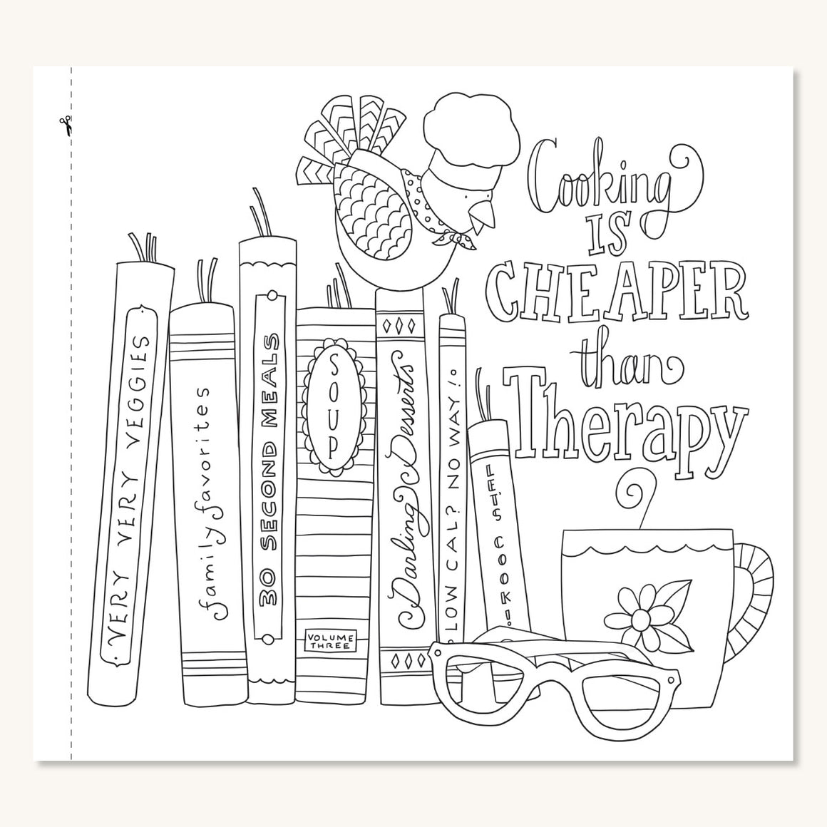 Life is delicious coloring book