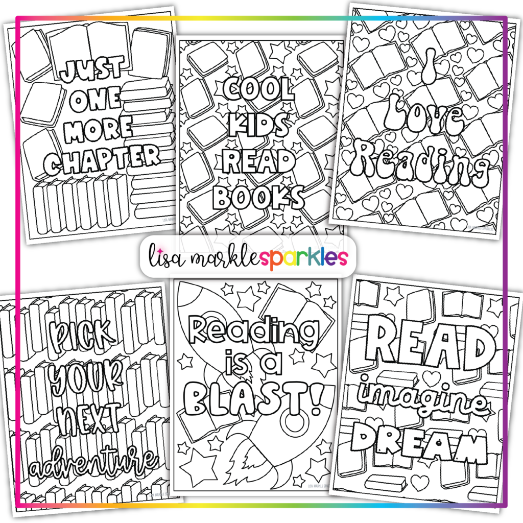Free reading coloring pages printable pdf