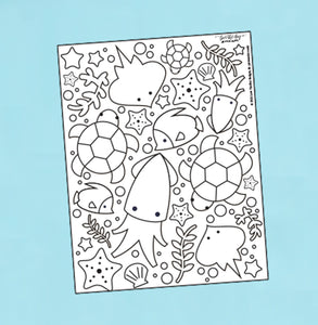 Under the sea coloring page â love the day printable library