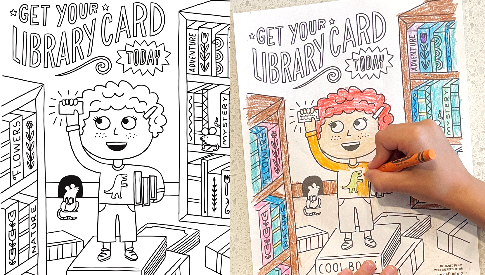 Grab a free coloring page and celebrate your libraries