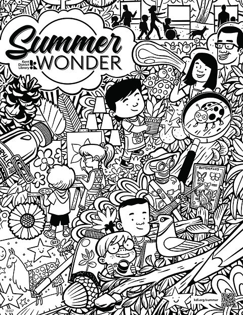 Summer wonder coloring sheet kdl shop