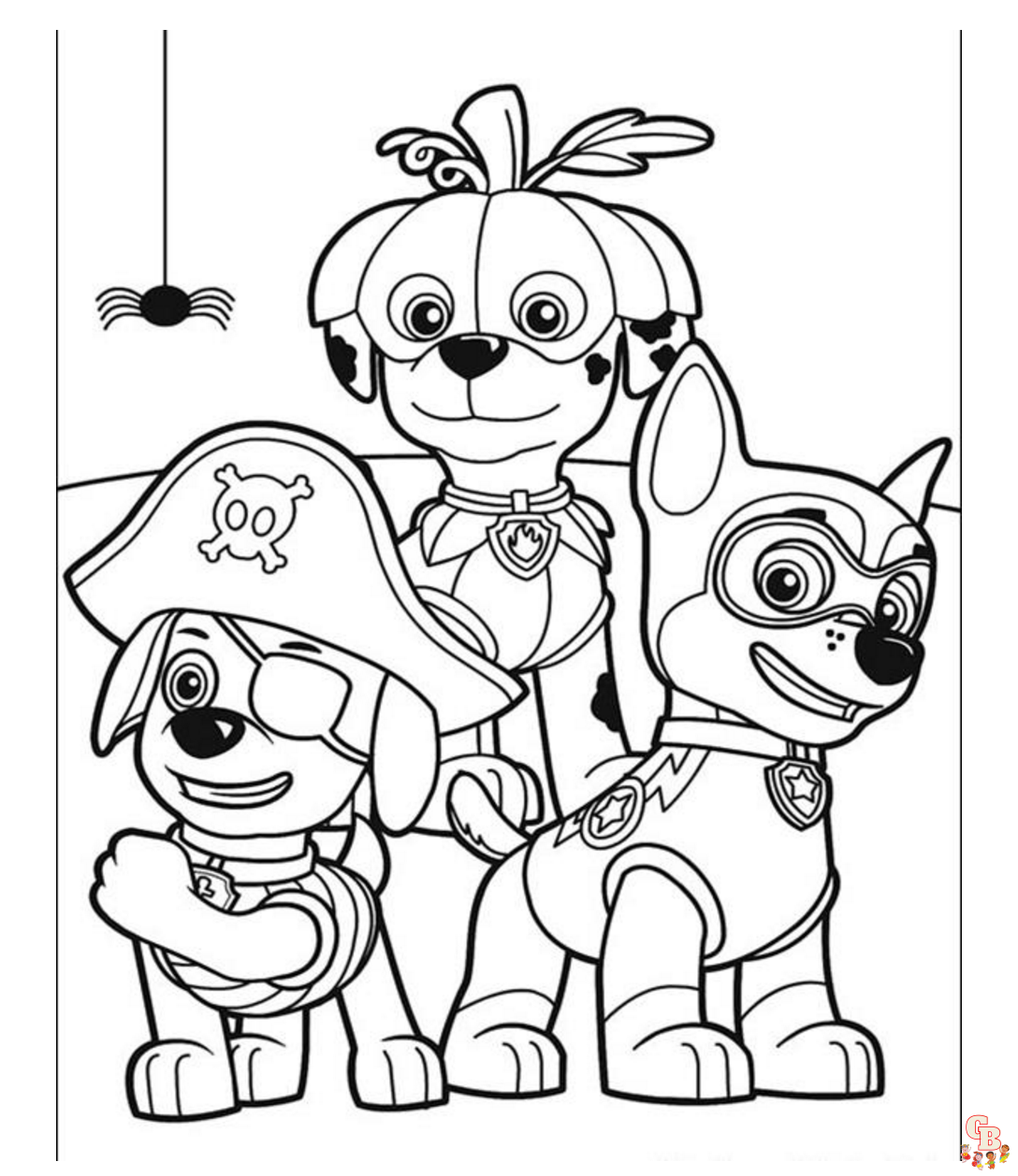 Mighty pups coloring pages hojas imprimibles y gratis para niãos