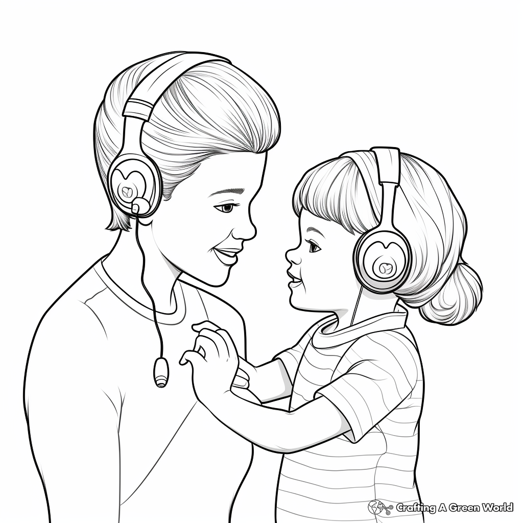 Ear coloring pages