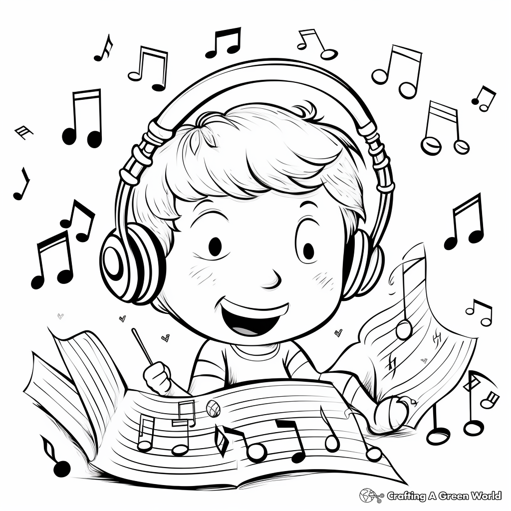 Ear coloring pages