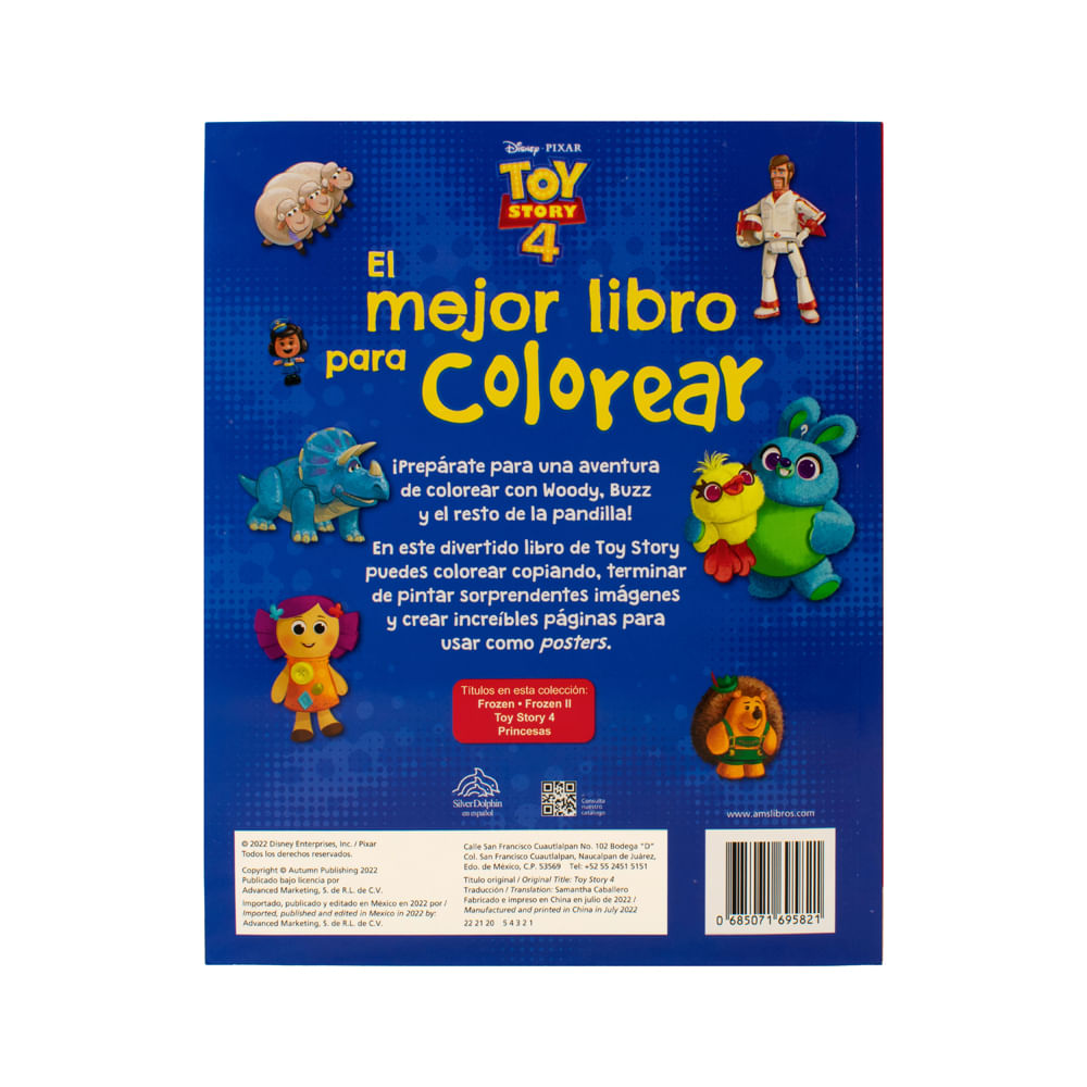 Libro para colorear disney toy story libros