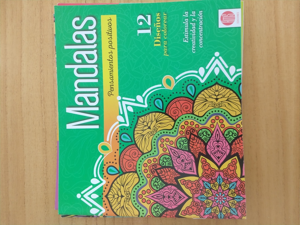Set libros mandalas lapices de colores pint colore niãos adultos