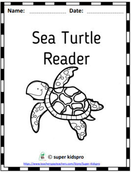 Life cycle of a sea turtle for kids printable reader by super kidspro