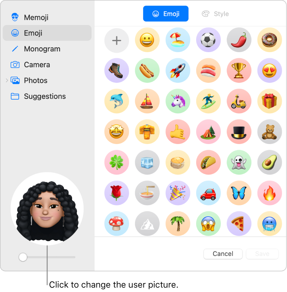 Change your login picture on mac