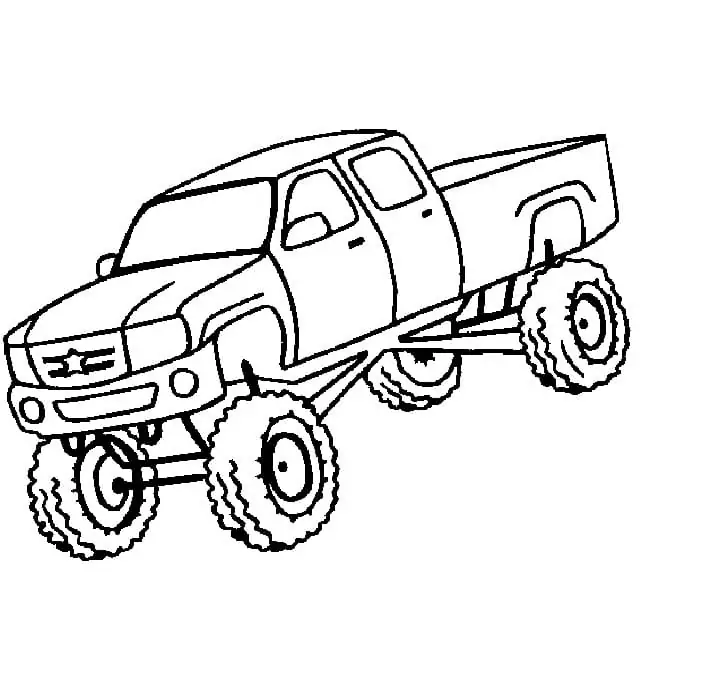 Monster truck malvorlagen
