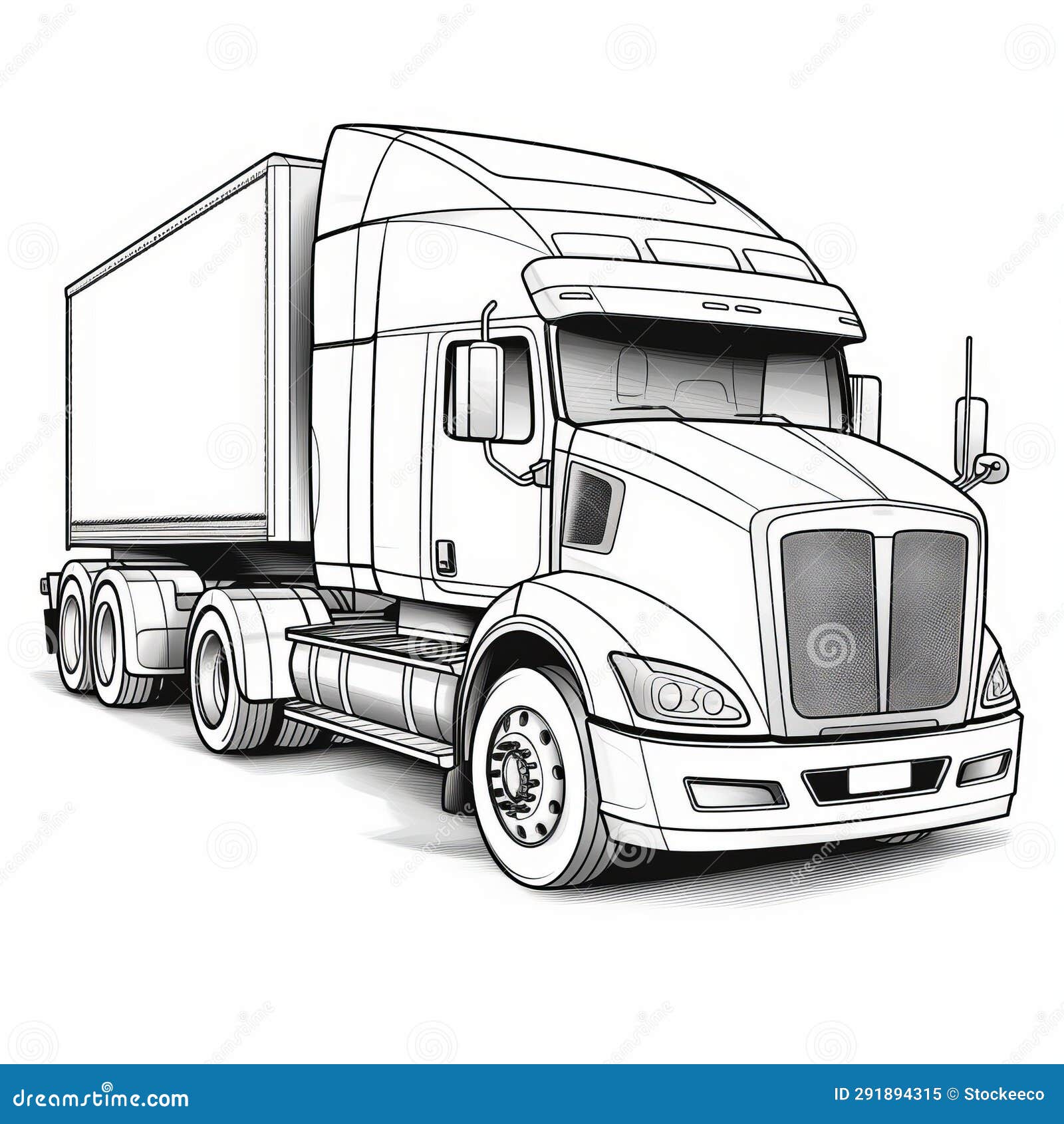 Kids semi truck stock illustrations â kids semi truck stock illustrations vectors clipart