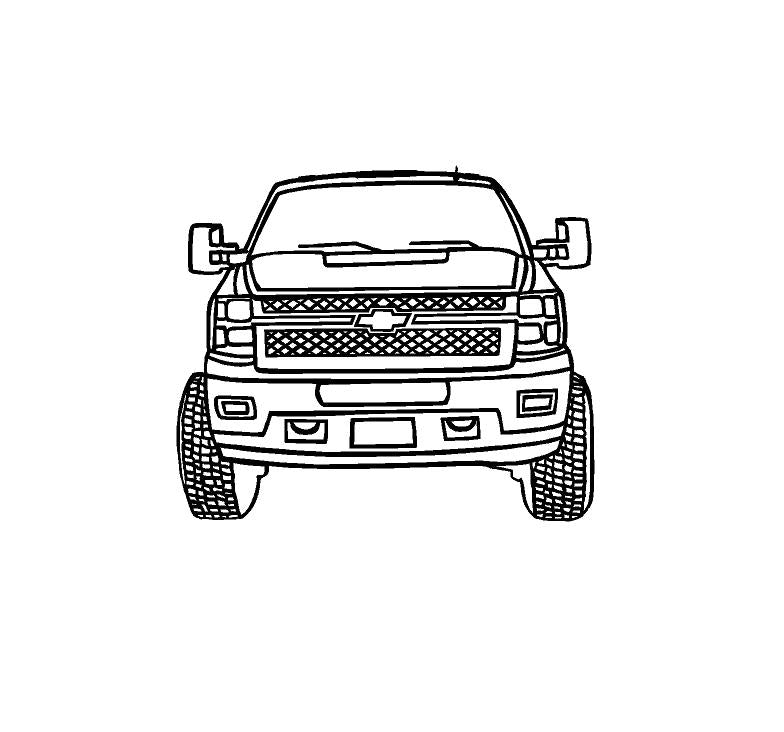 Chevy truck line art decal custom vinyl chevy truck sticker â