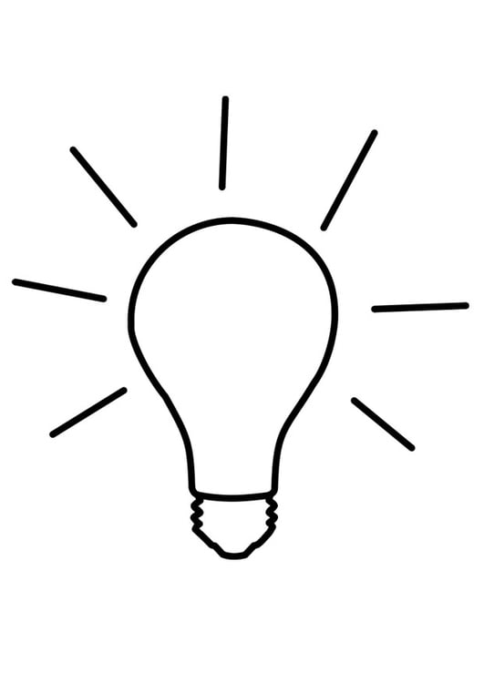 Coloring page light on
