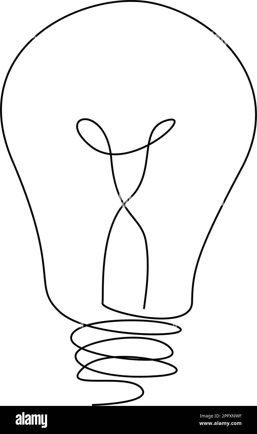 Lightbulb art black and white stock photos images