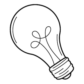 Light bulb coloring pages images