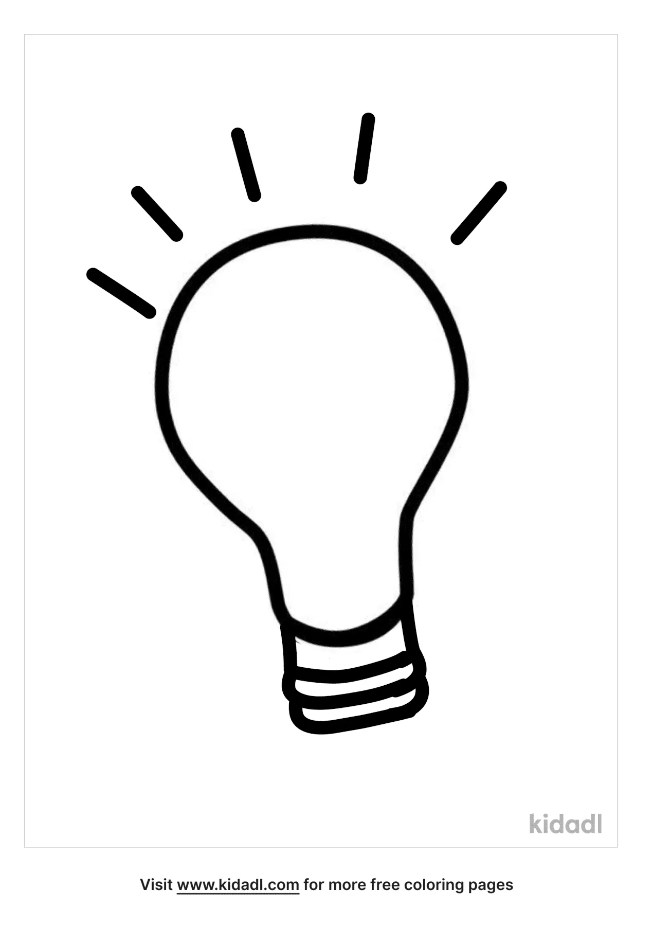Free bulb coloring page coloring page printables