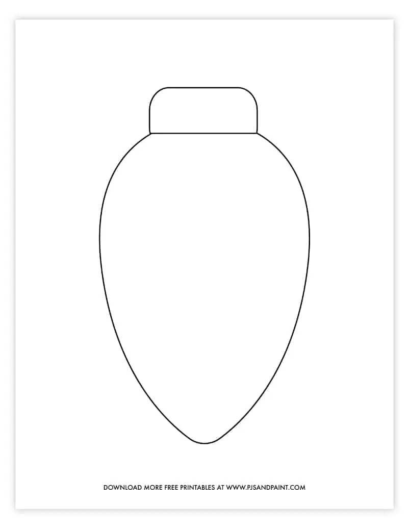 Free printable christmas light template diy christmas decoration idea