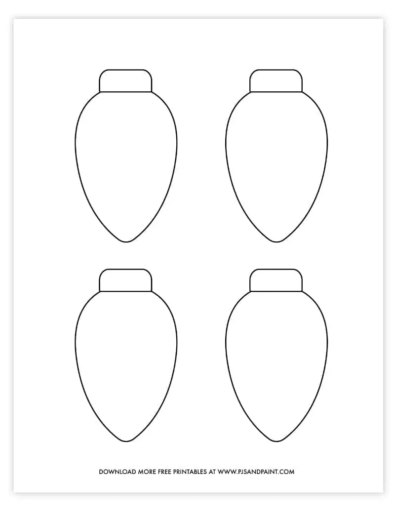 Free printable christmas light template diy christmas decoration idea