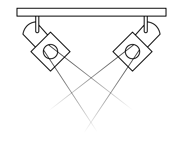 Printable stage lights coloring page