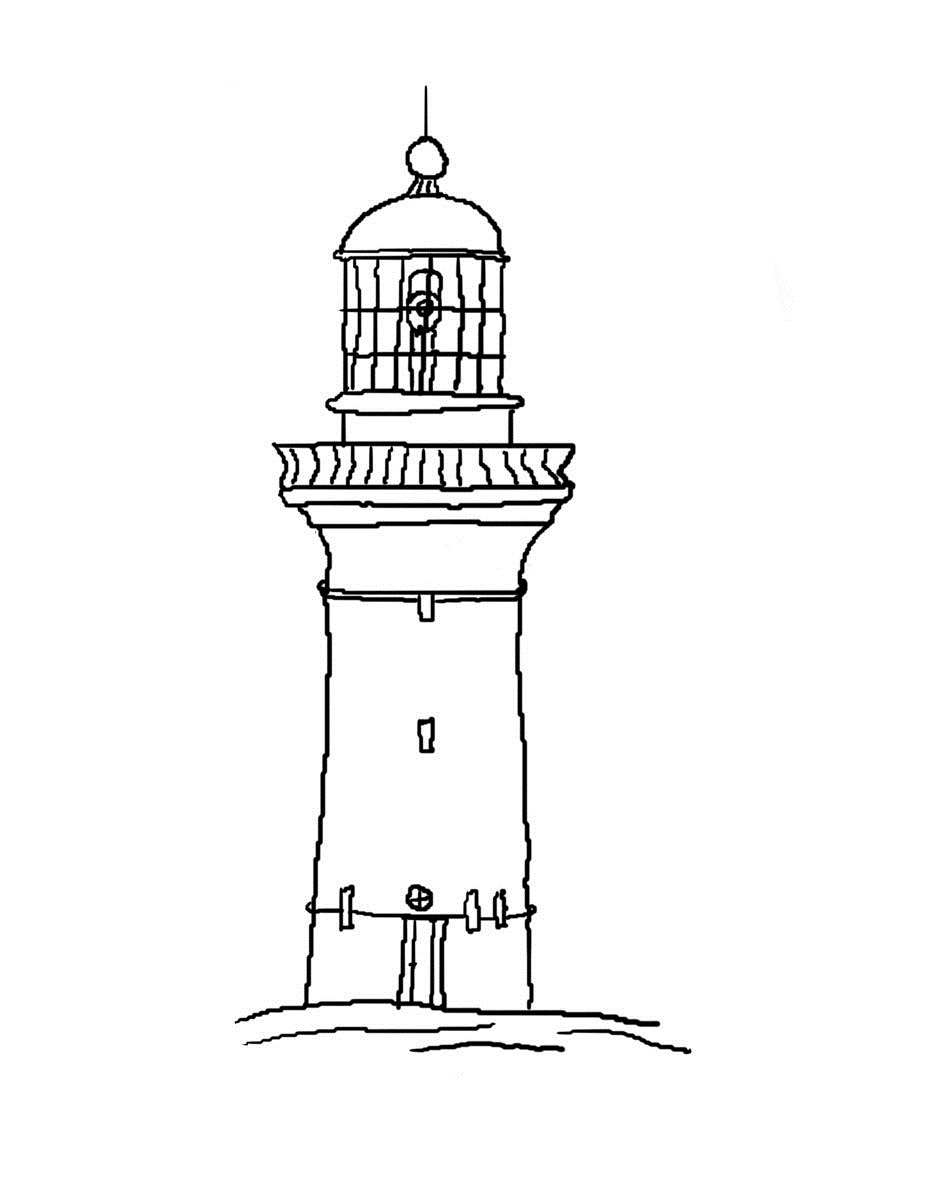 Free printable lighthouse coloring pages for kids
