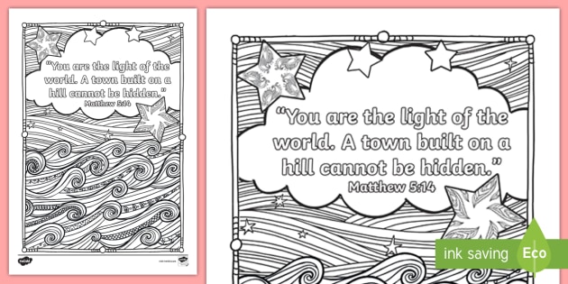 Matthew mindfulness coloring page teacher made