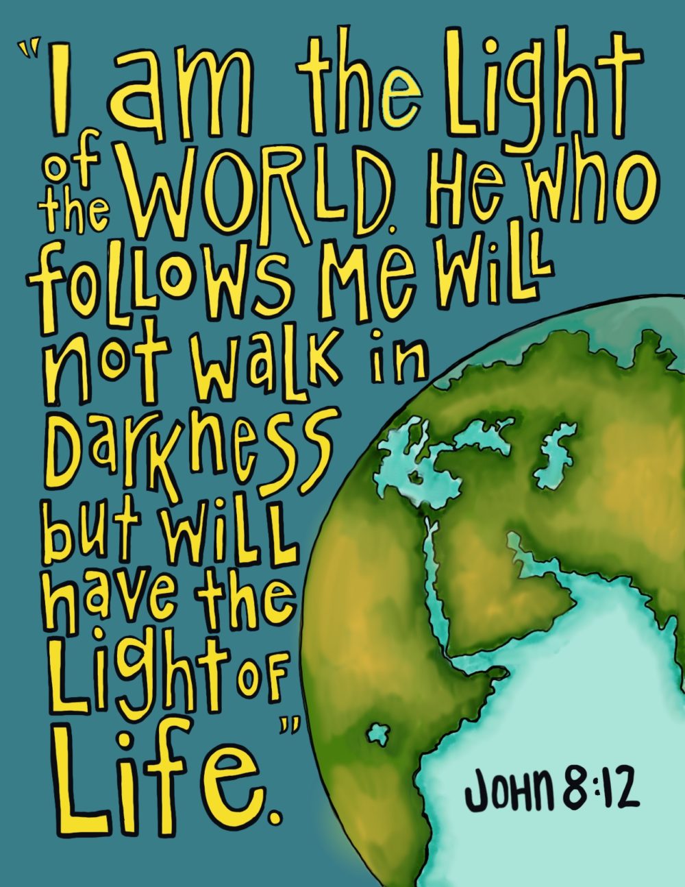 Light of the world coloring page â from victory road