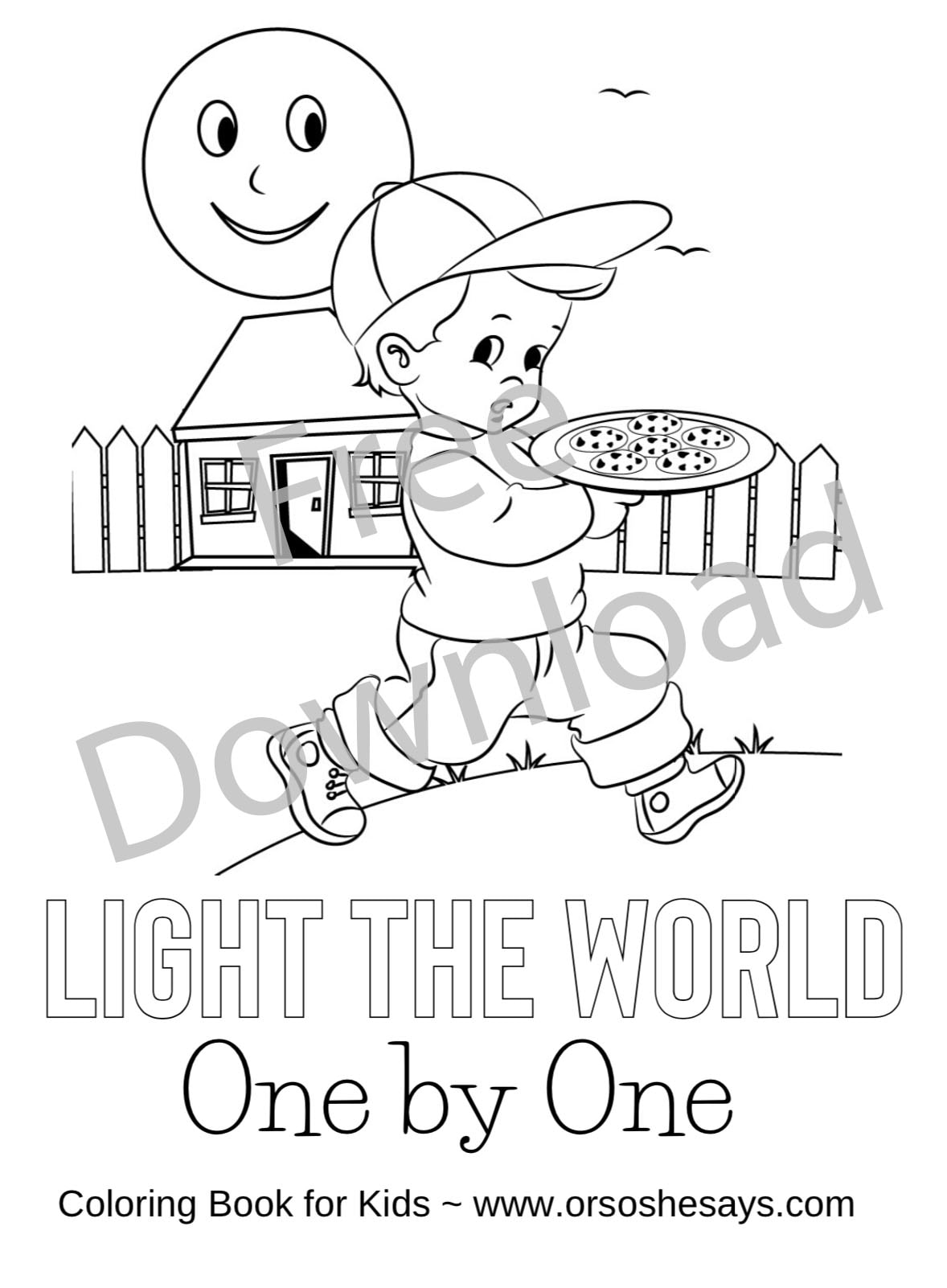 Light the world activity service ideas coloring book for kids