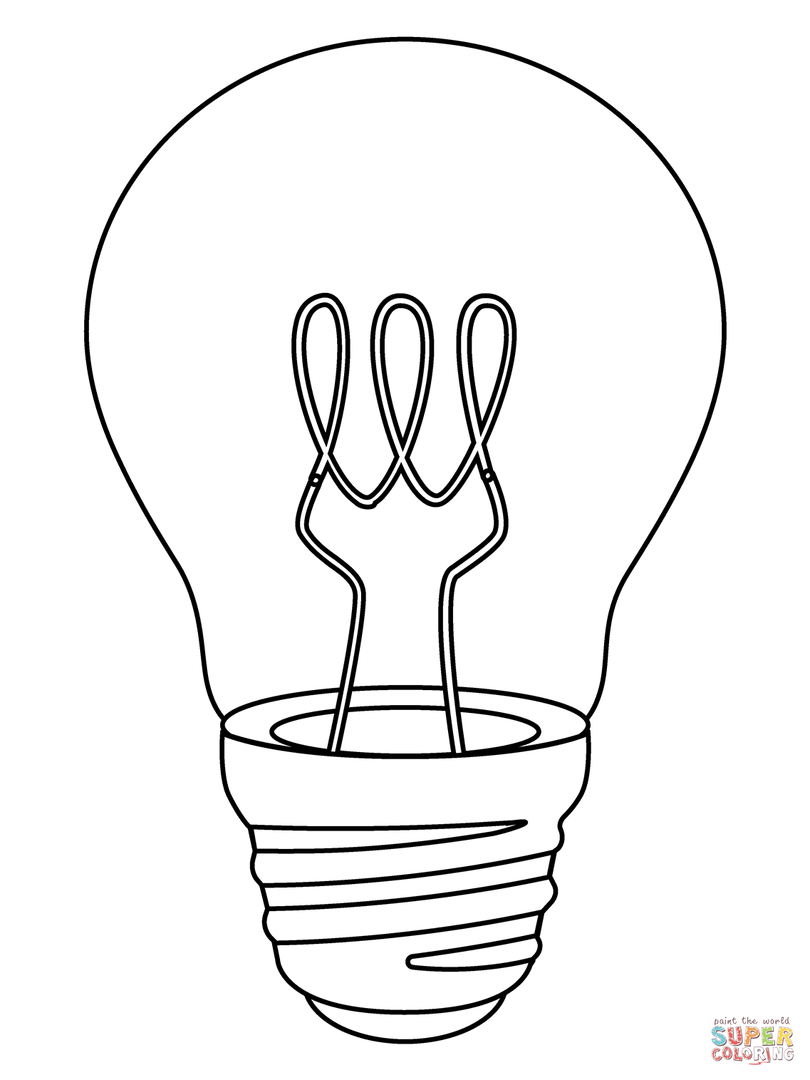 Light bulb emoji coloring page free printable coloring pages