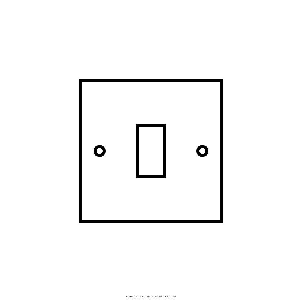 Light switch coloring page