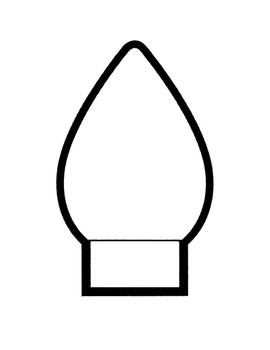 Christmas light templates christmas light coloring page christmas light outlines