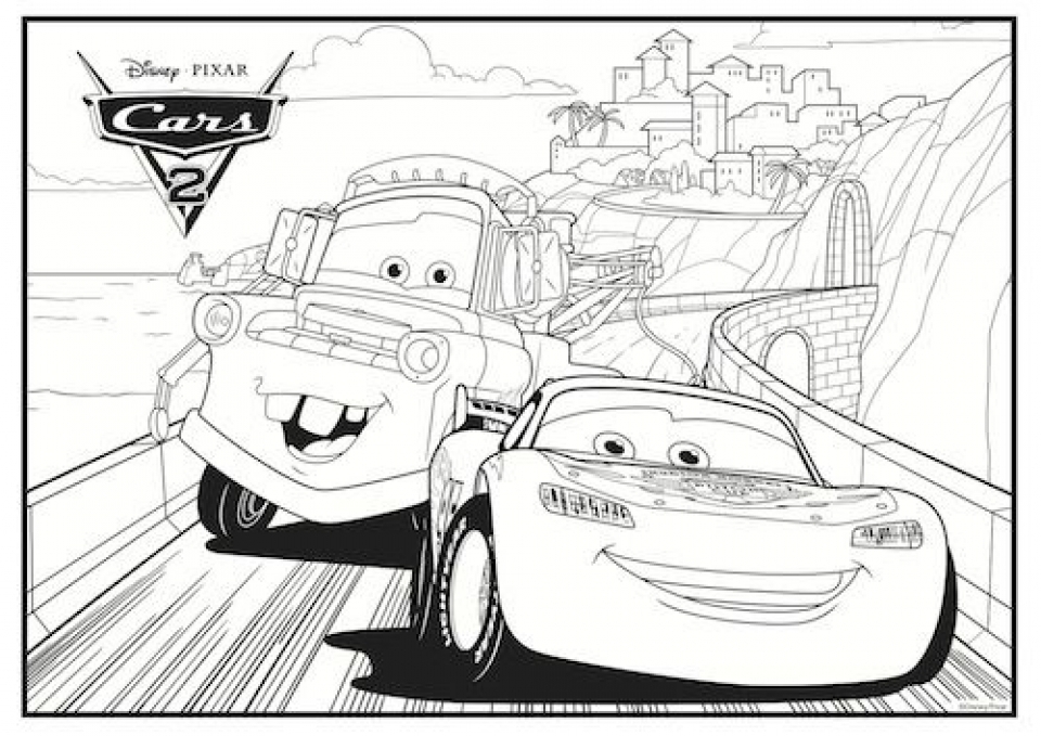 Get this free lightning mcqueen coloring pages