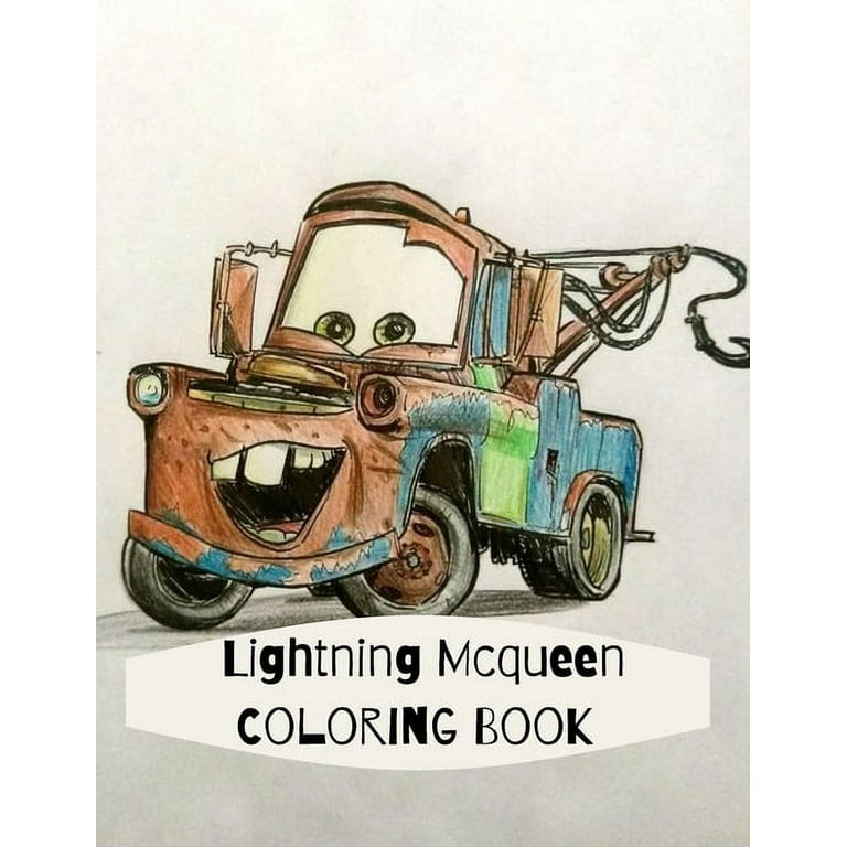 Lightning mcqueen coloring book high caliber of lightning mcqueen coloring books for kids and adults paperback inch pages paperback