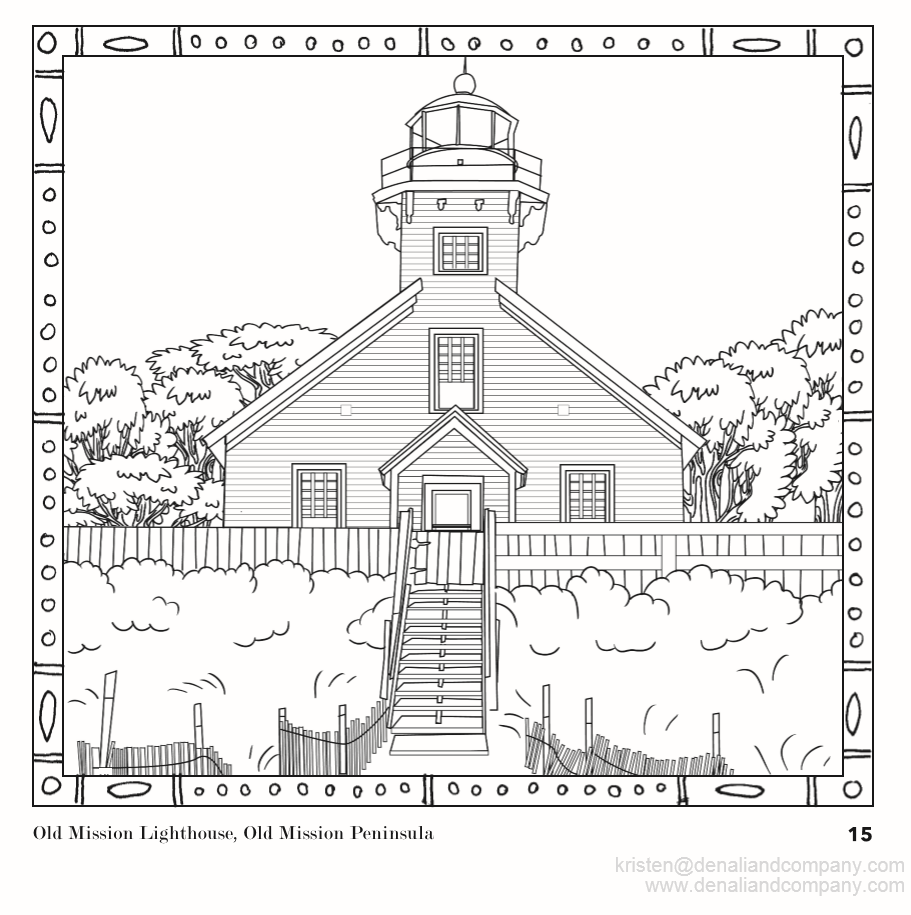 Heres a mission point lighthouse coloring page