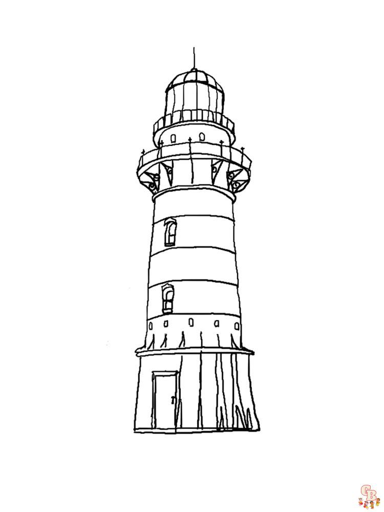 Lighthouse coloring pages printable free sheets for kids
