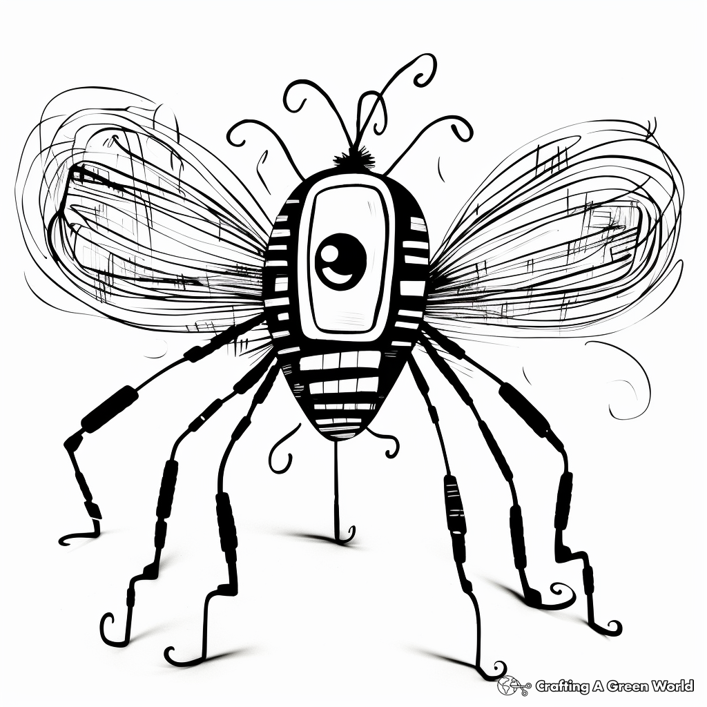 Lightning bug coloring pages