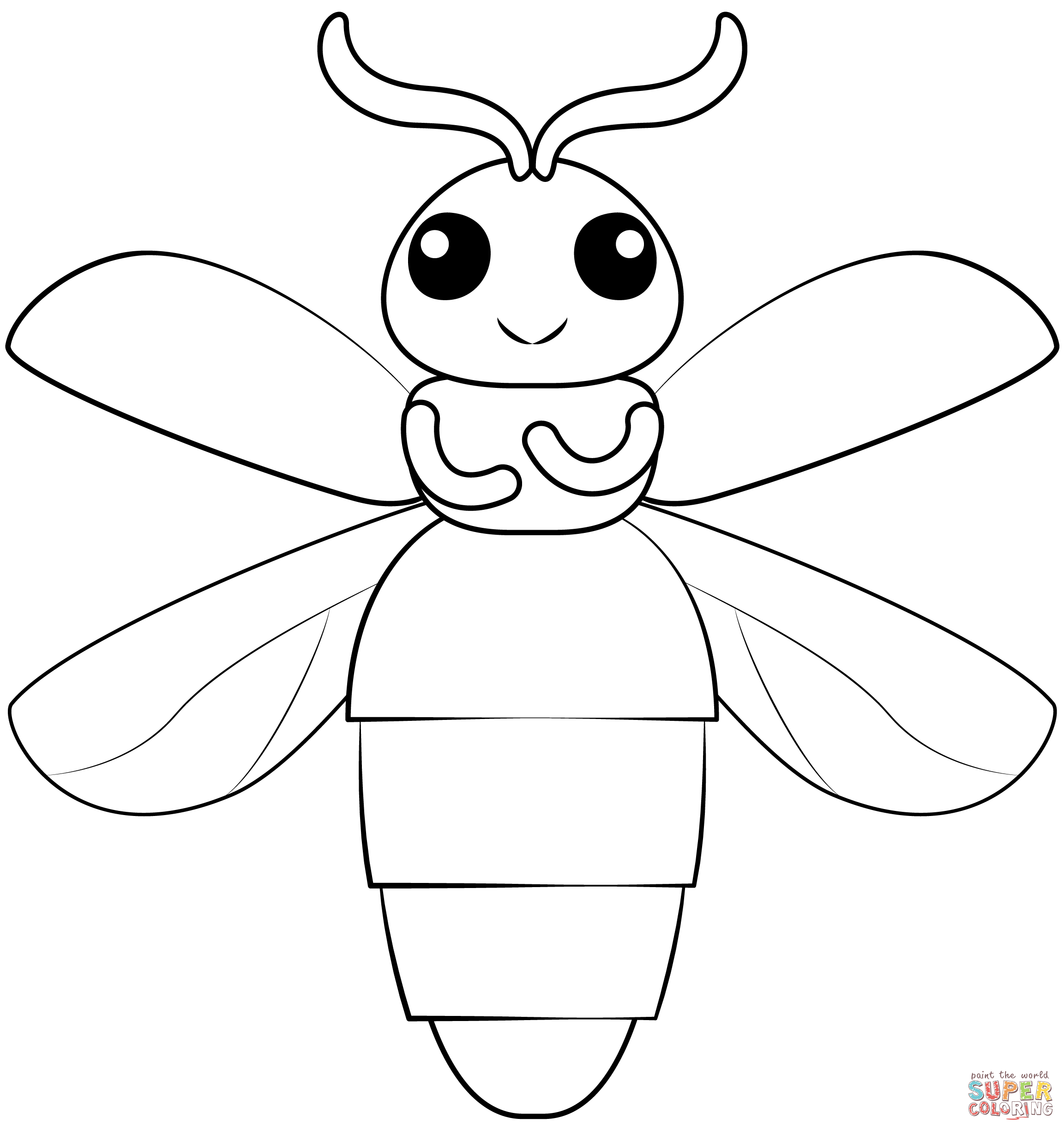 Firefly coloring page free printable coloring pages
