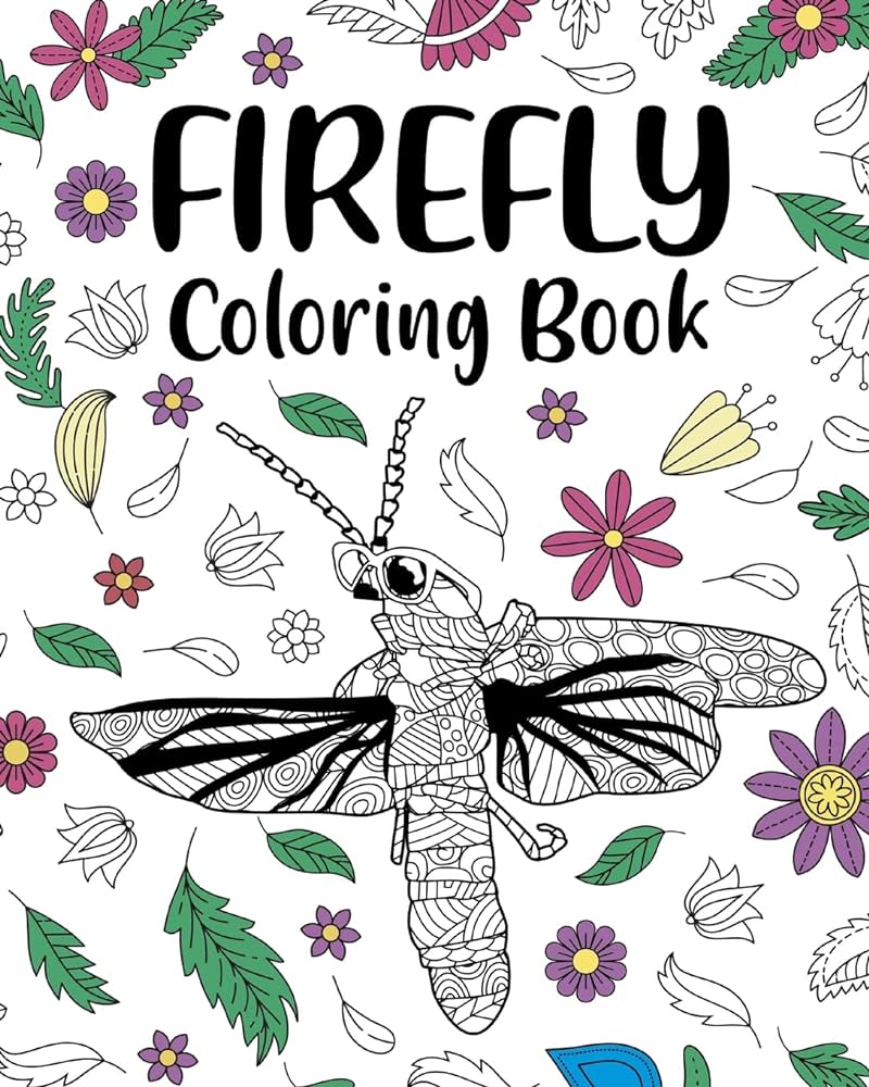 Firefly coloring book adult crafts hobbies coloring books floral mandala pages zentangle picture paperland books